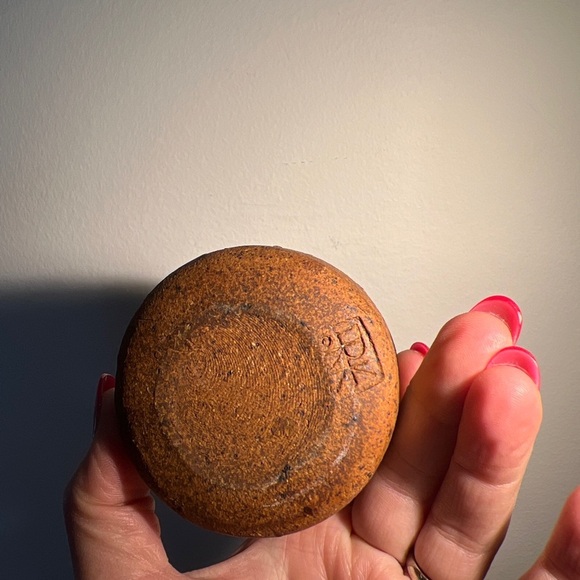 Ed Drahanchuk 1960s art pottery creamer as is Vintage Retro Brutalist - Picture 5 of 12